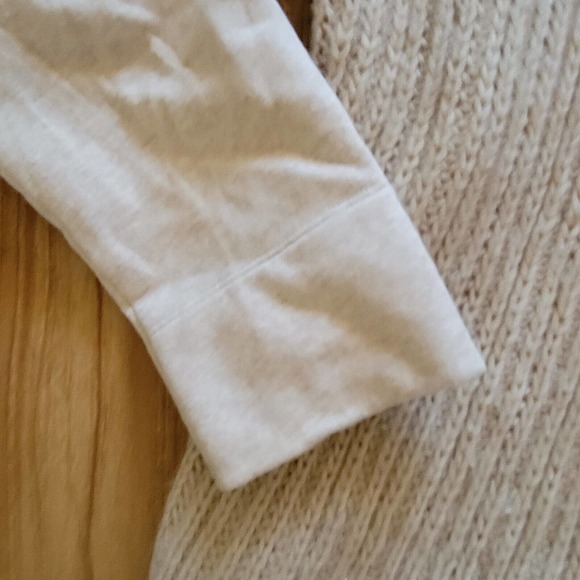 Talbots Sweater Cardigan Top Women Large Beige Tan Wool Knit Open Casual Office - Picture 5 of 12